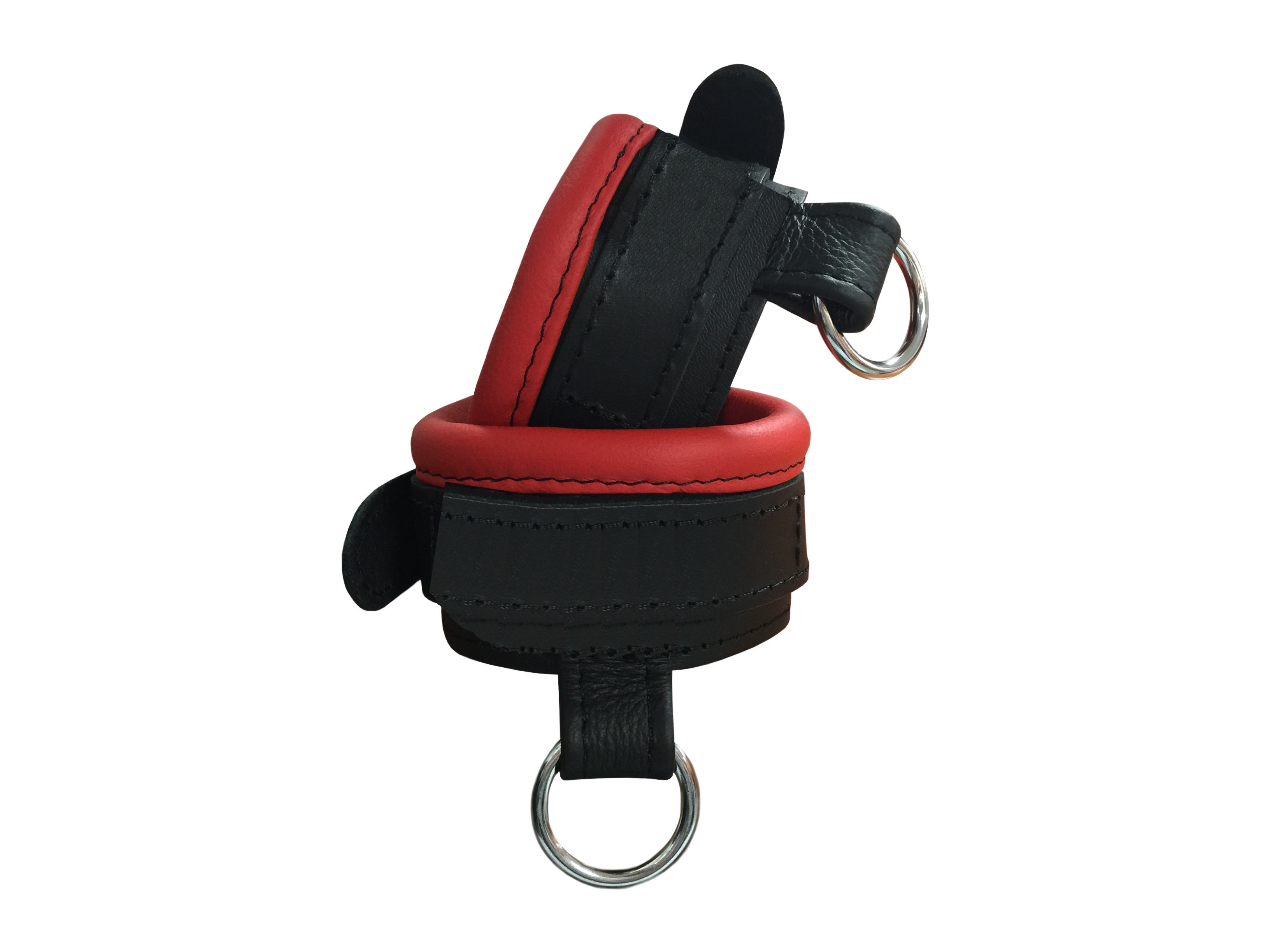 Leder Handfessel RoT/Schwarz